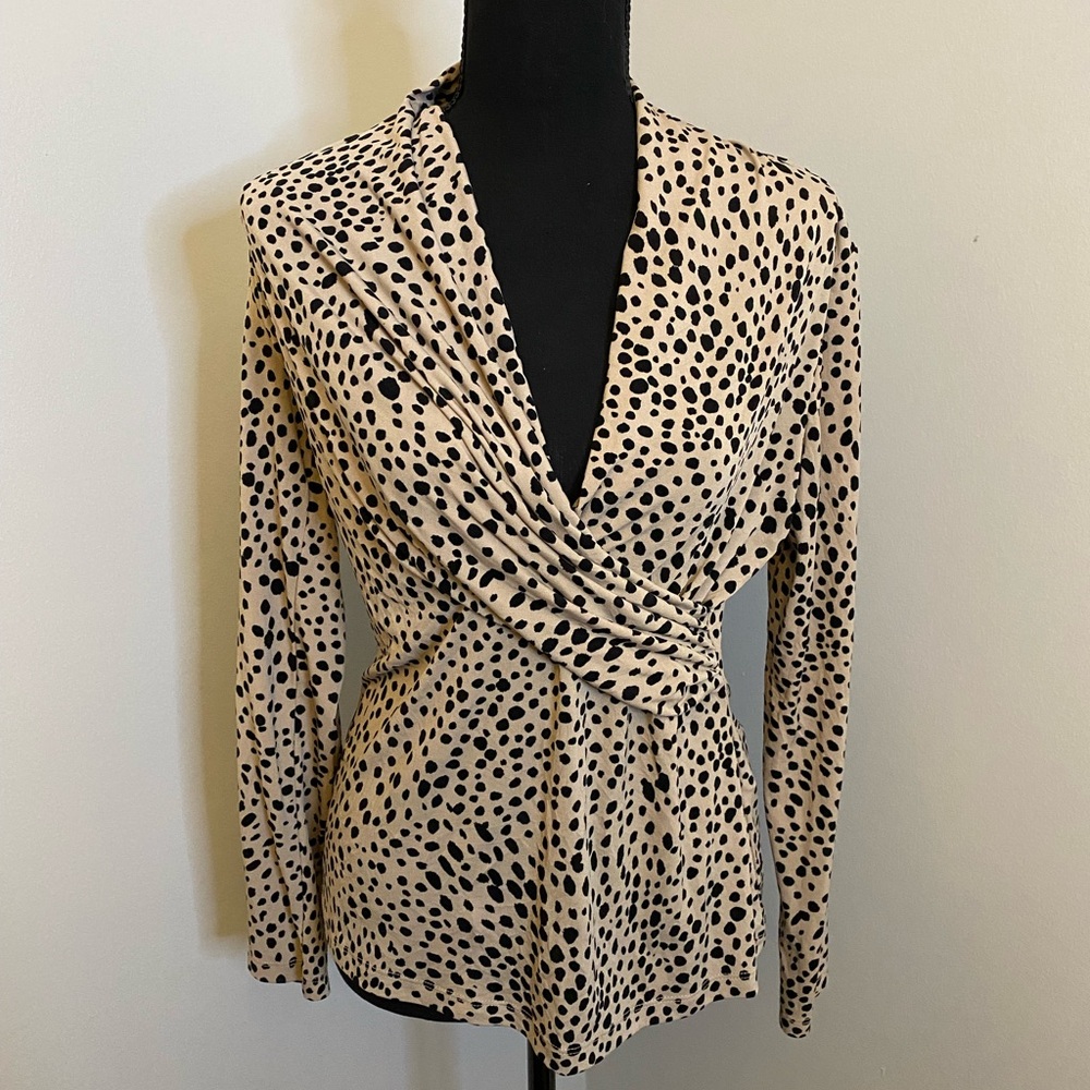 DKNY - Chic Polka Dot Blouse